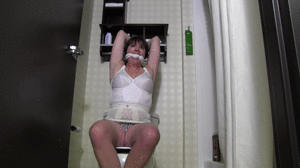 www.gndbondage.com - 2403BOND-Curvy MILF held captive tied up in the bathroom. thumbnail